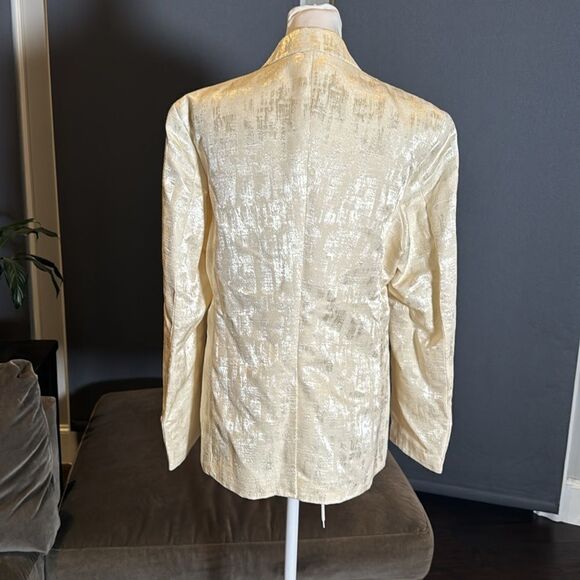 Men’s Slim Fit Beige Dress Suit Jacket Blazer Formal Notched Lapels Size 36 NWT - Picture 6 of 11